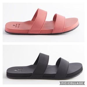 (2-For-1) Billabong Isla Platform Sandal (US 7), in Black & Red Clay.